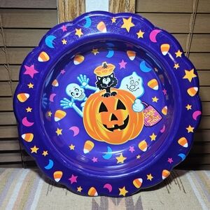 VTG 90's Ullman Halloween Trick or Treat Candy Chips Popcorn Bowl